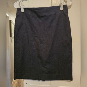 LOFT Dark Gray Pencil Skirt